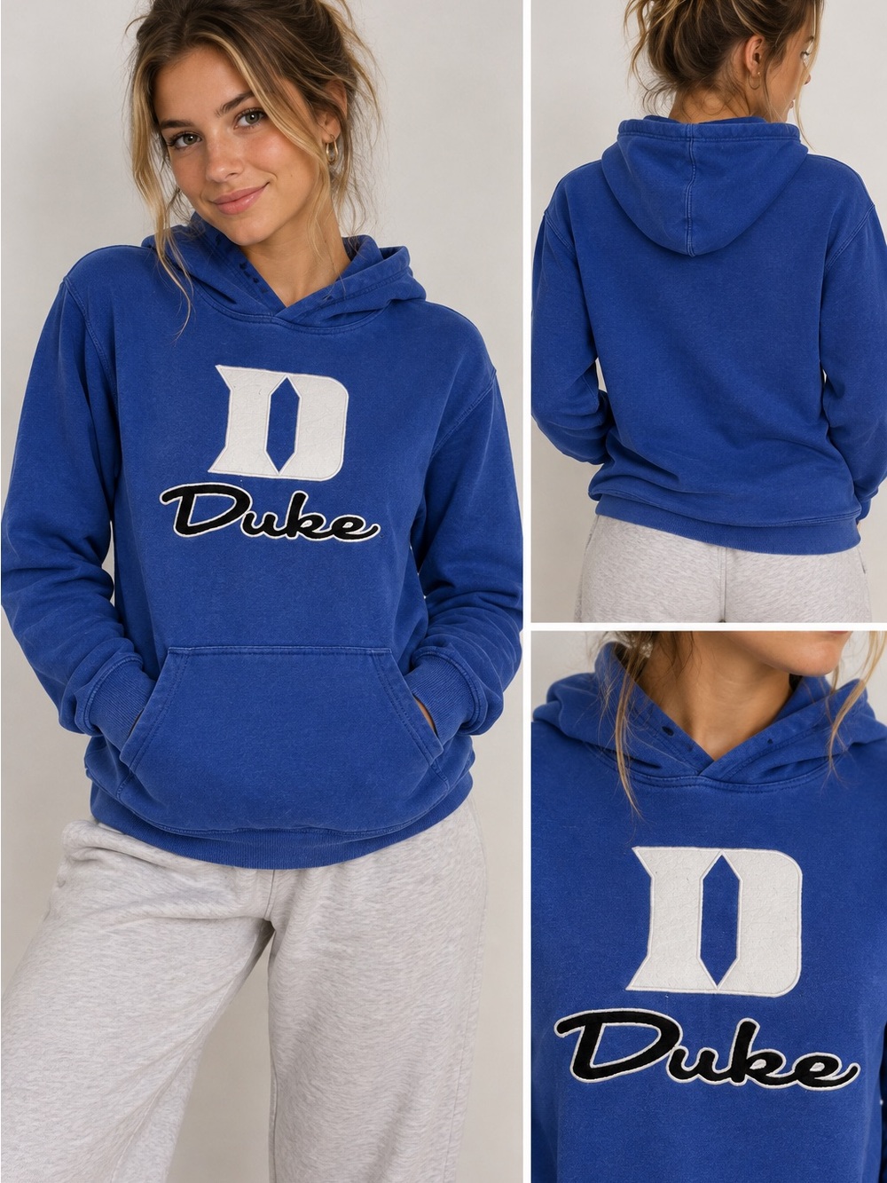 NCAA Royal Blue Duke Logo Women's Hoodie